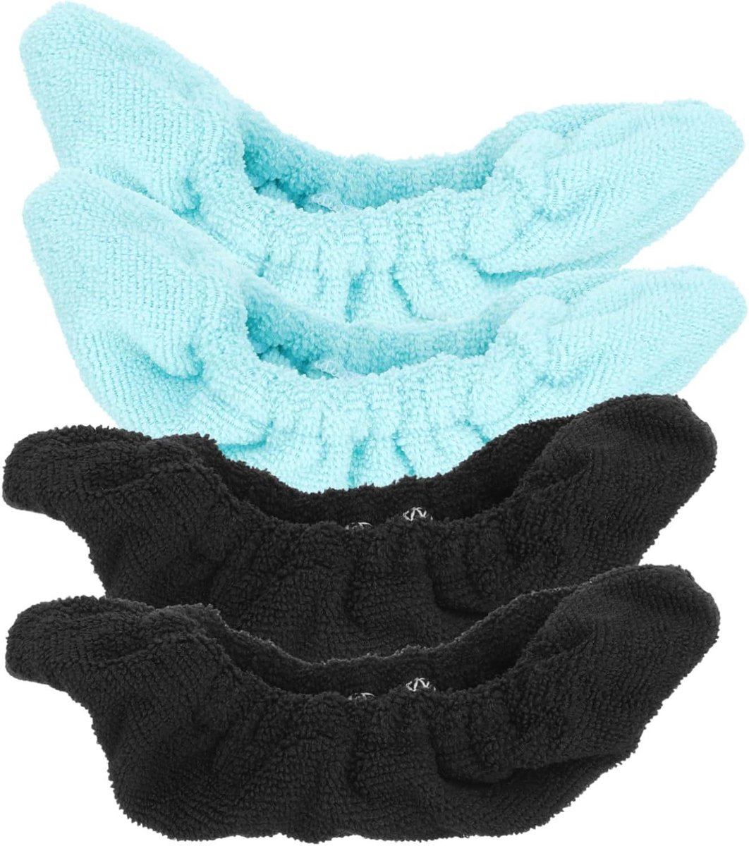 Schaatsbeschermers - Schaatshoezen - Schoenen Beschermen - Absorberend Microvezel - 6 Paar - Gemengde Kleuren