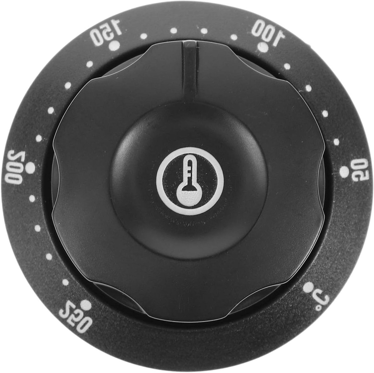 Thermostaatknop - Temperatuurregelaar - Apparaten Bediening - Nauwkeurige Regeling - 6mm Gat - Zwart