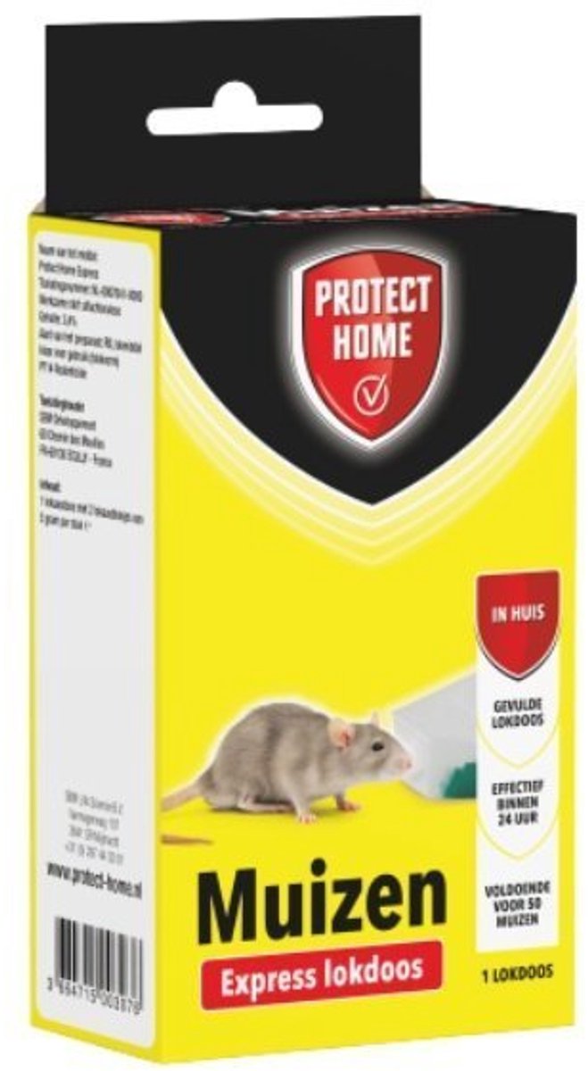 Protect Home Express Muizenpasta (1 lokdoos) - Krachtig muizengif - Met gratis cheatsheet
