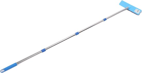 Schrobborstel met Lange Steel - Terrasbezem Draadbezem - Buiten Schoonmaken - Verstelbare Telescoopsteel - 160cm - Grijs — afbeelding 5