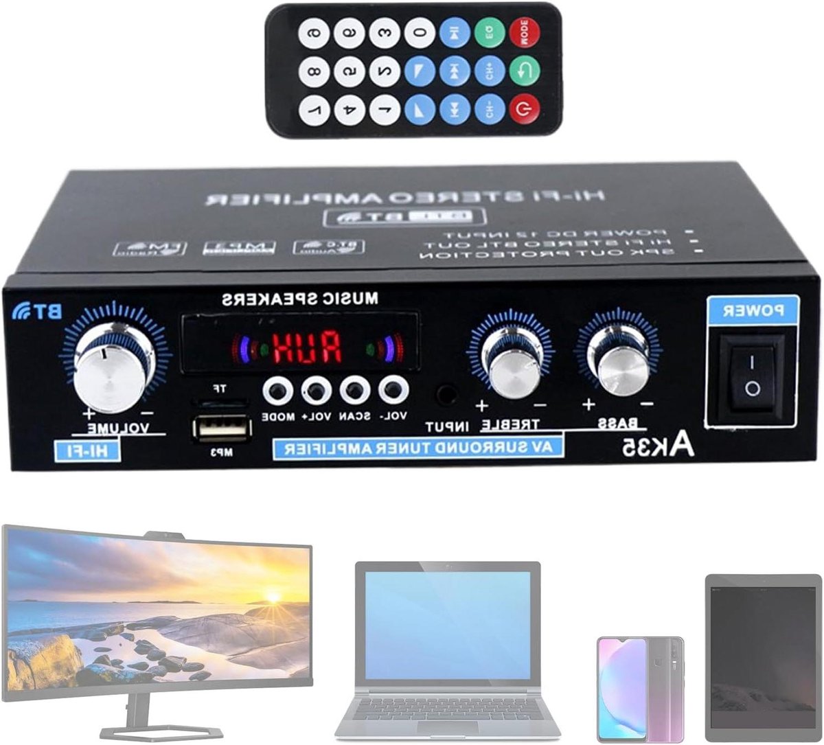 Hifi Versterker Thuis - Mini Stereo Receiver - Muziek En Films - Draadloze Multimode Speler