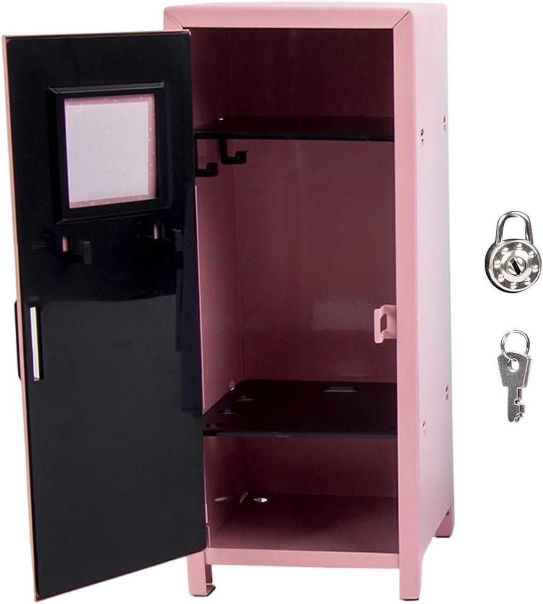 Mini Locker - Kleine Organizer - Veilige Opslag - Robuust Systeem - 118 cm - Roze