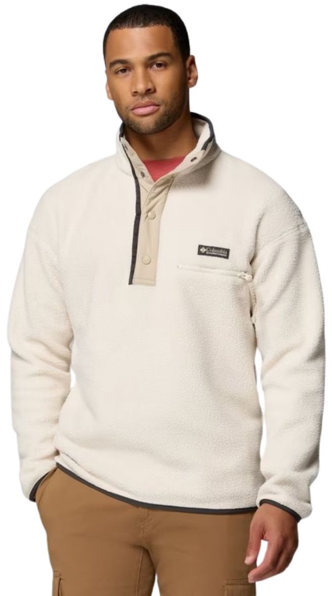 Columbia Mens Helvetia II Half Snap Fleece 191 Chalk