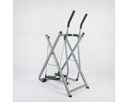 Opvouwbare Crosstrainer – Air Walker Hometrainer – Thuis Fitness – Dubbele Actie – 58 x 88 x 151 cm – Zilver