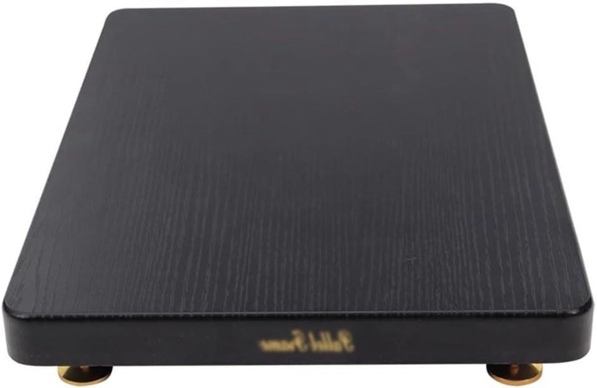 Hifi Rack - AV Shelf TV Stand - Geluid Verbeteren - Milieuvriendelijk MDF - 30x25cm 1 Tier - Zwart