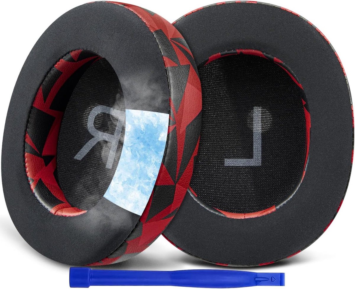 Vervangende Koel Gel Oorkussens voor Draadloze Gaming Headset, Ademend IJszijde Stof, Hoge Dichtheid Schuim voor Comfort en Geluidisolatie