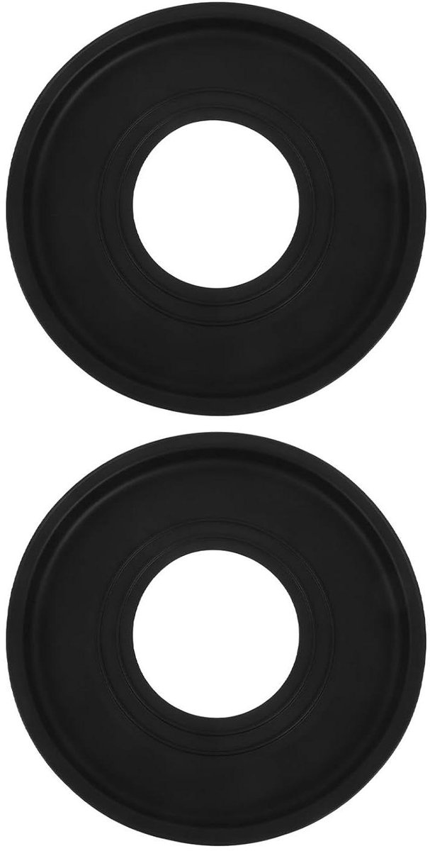 Afdekplaten Gasfornuis - Kookplaat Beschermers - Keuken Schoonhouden - Hittebestendig Siliconen - 8.5 inch diameter - Zwart
