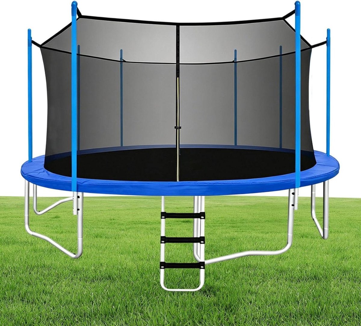 Trampolinenet Vervanging - Veiligheidsomheining Net - Buiten Spelen - Scheurbestendig Ontwerp - 3.66m tot 4.27m - Zwart