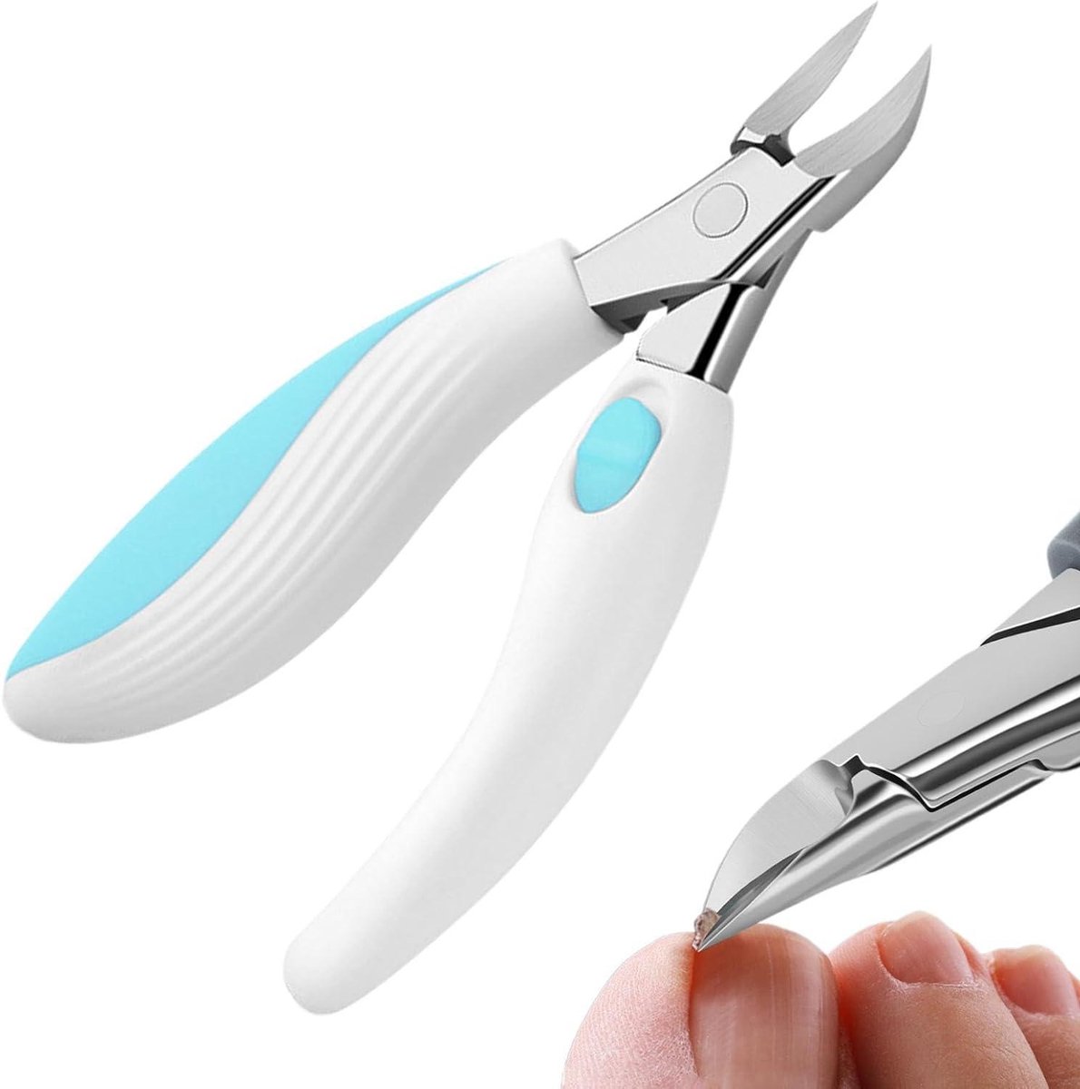 Teennagelknipper - Nageltang - Nagelverzorging - Ergonomische grip - 14 x 5 x 3 cm - Zilver