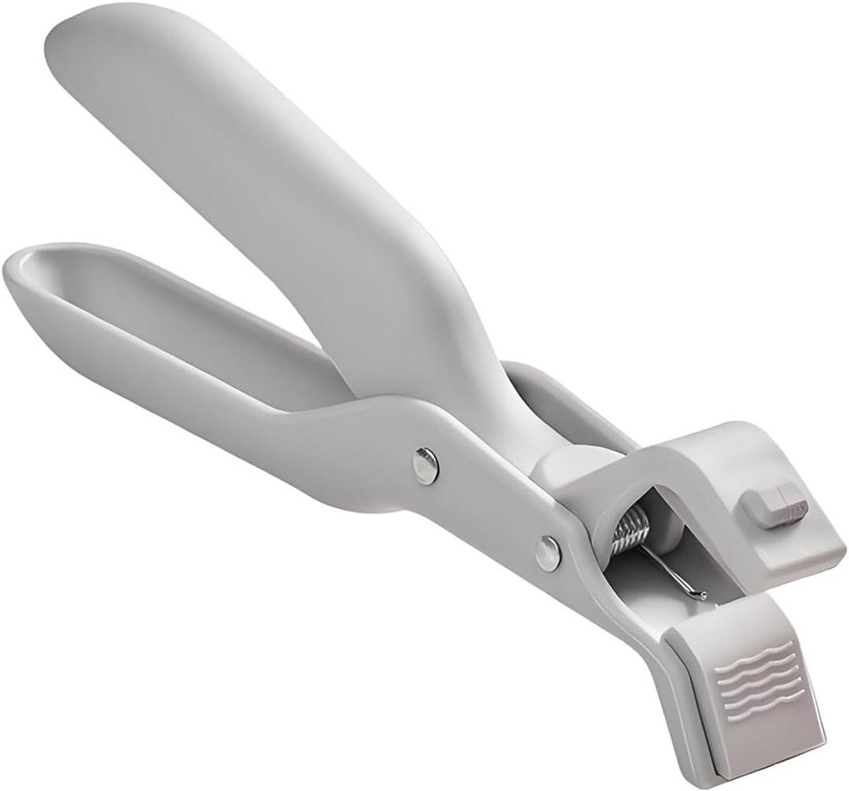 Hitteplaattang - Keukentang - Hete Pannen Hanteren - Antislip Siliconen - 19 cm - Grijs