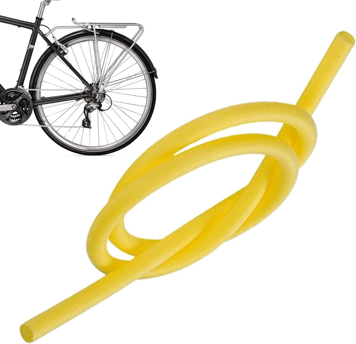 Fiets binnenband - Band reparatie - Fietsen verbeteren - Anti-lek technologie - 220 cm - Zwart