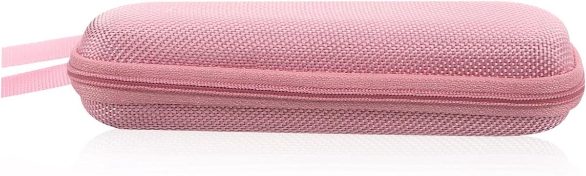 Tandenborstel Opberger - Reisetui Elektrisch - Hygiënisch Opbergen - Stevig Nylon Materiaal - 17.50X6.00X3.50CM - Roze