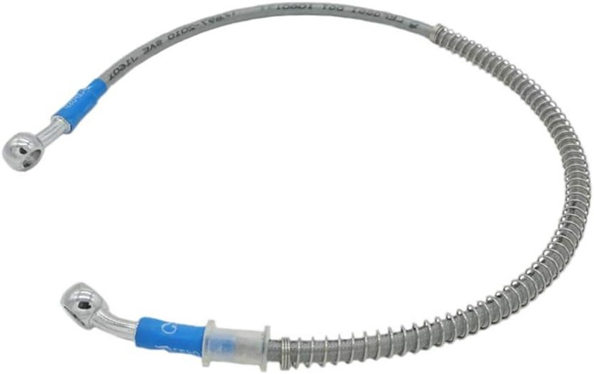 Universele remslang - Hydraulische leiding - Motoronderhoud - Gevlochten staal - 85 cm - Chroom