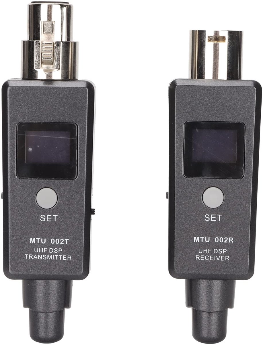 Dailygoody - OmGoods - Dailygoody - Draadloze Microfoonadapter - XLR-zender Ontvanger - Professionele Geluidskwaliteit - Bereik tot 90 voet - Ideaal voor Geluidsmixers