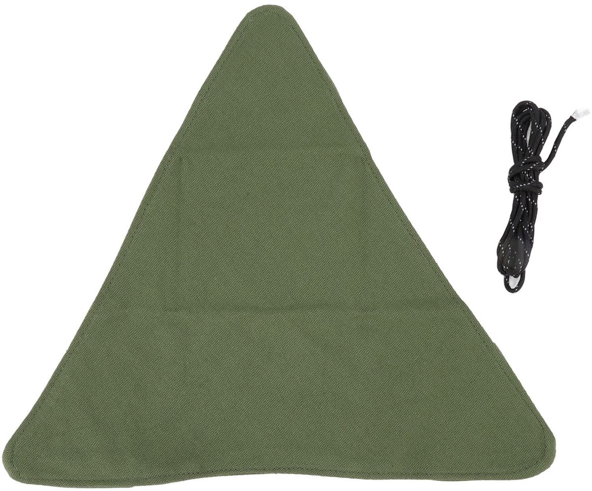 Dailygoody - Opvouwbare Driehoek Kruk - Draagbare Camping Stoel - Leger groen - Handig voor Vissen en Barbecue - Lichtgewicht en Compact