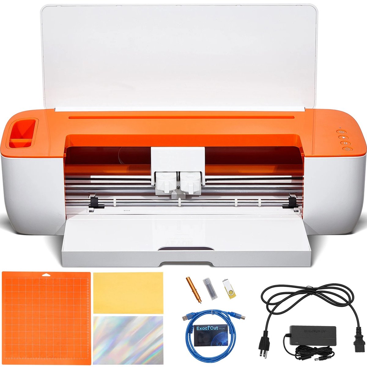 Vinyl Snijmachine met Bluetooth voor iOS Android Windows Mac - Snijplotter voor Vinyl Karton Warmteoverdracht - 0,1 mm Nauwkeurigheid - 10 tot 300 mm/s - Inclusief Ontwerpbibliotheek