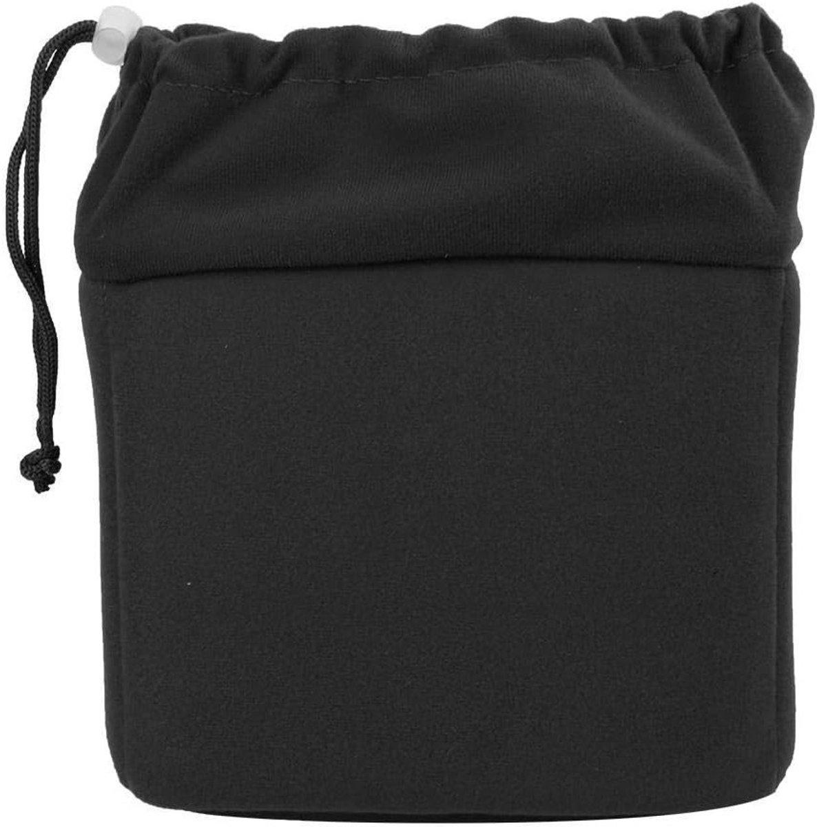 Padded Divider Camera Bag voor DSLR, Waterdichte en Schokbestendige Tas van Nylon met Verstelbare Trekkoord, Ideaal voor Camera en Lenzen, Zwart