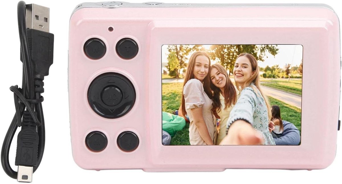 Draagbare Camera - Digitale Camera - Reis Fotografie - 16x Digitale Zoom - 2.4 Inch Display - Roze