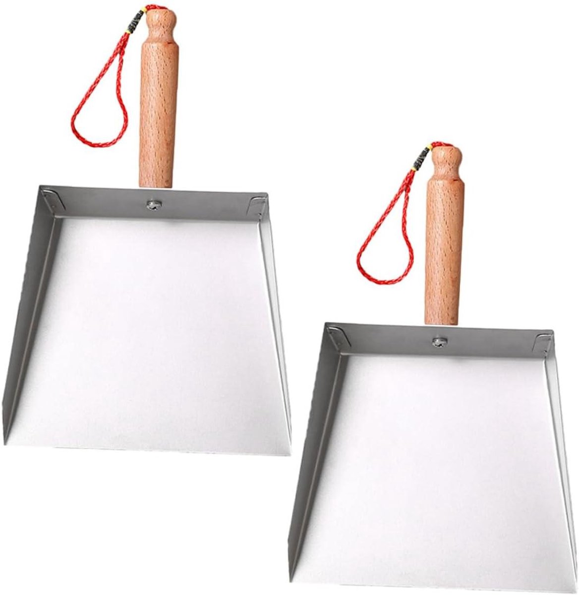Metalen Stofblik - Kleine Schep - Huishoudelijk Gebruik - Kindvriendelijk Ontwerp - 21 x 14 cm - Zilver