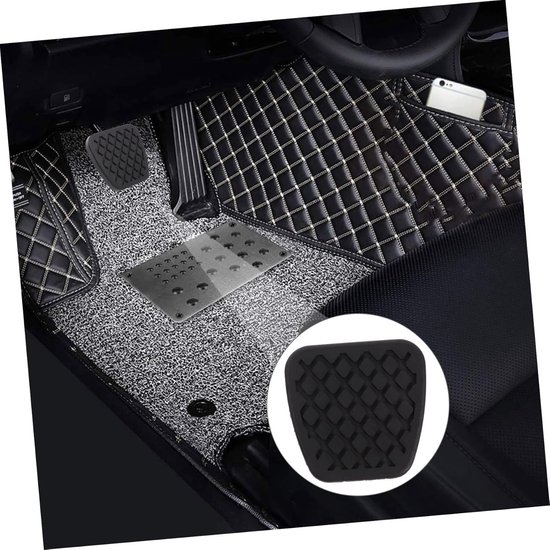 Pedaalhoezen - Remrubber Koppelingsrubber - Veiliger Rijden - Ergonomische Groeven - 6 Stuks - Zwart — afbeelding 2