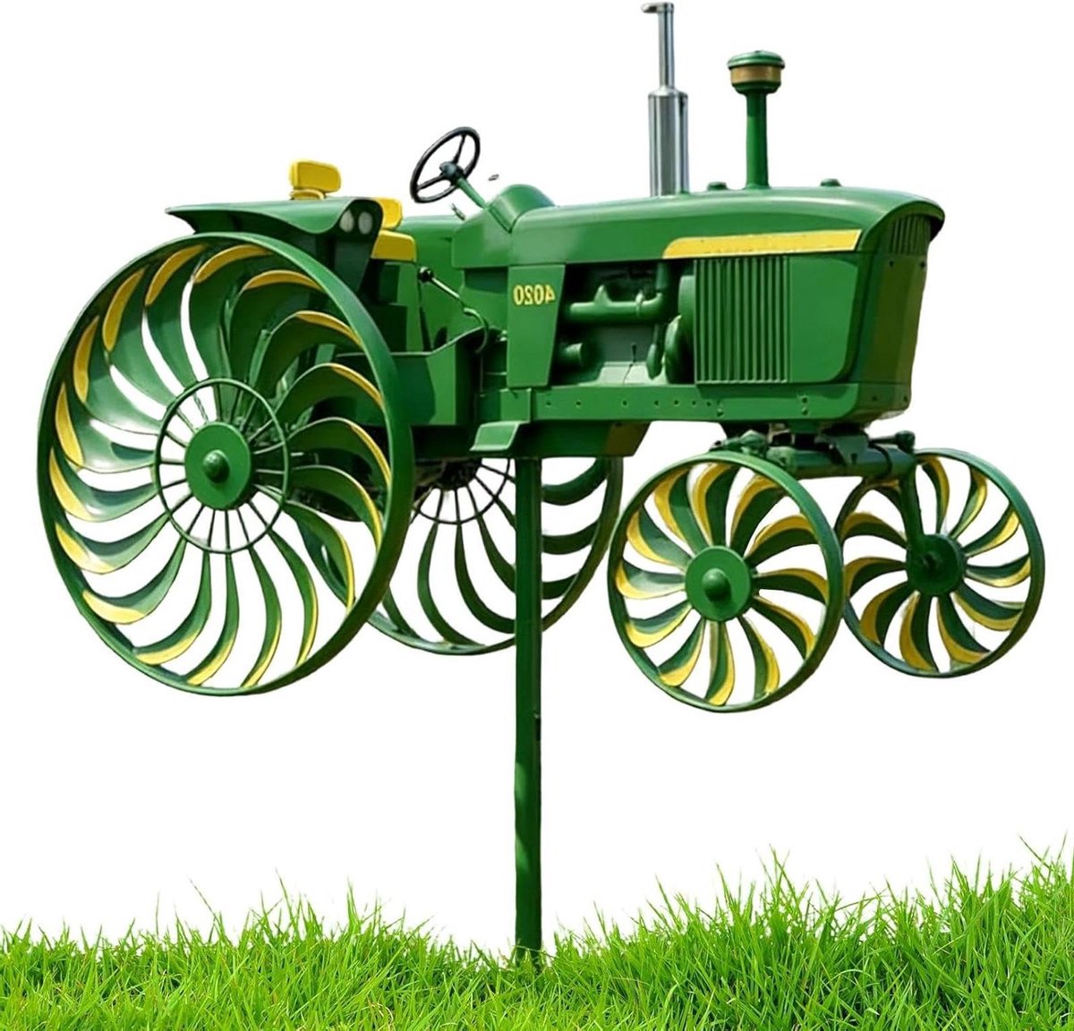 Winddraaier - Windmolen Tuin - Buiten Decoratie - Tractor Ontwerp - 28x14cm - Metaal