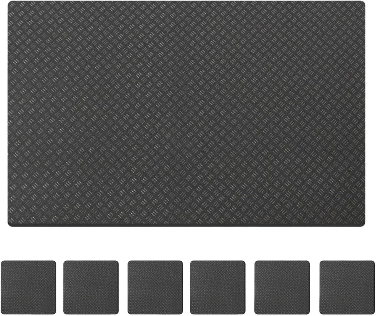 Loopband Mat - Fitnessmat Vloerbeschermer - Apparatuur Beschermen - Geluidsdempend Anti-Vibratie - 10 x 10 x 05 cm - Meerkleurig