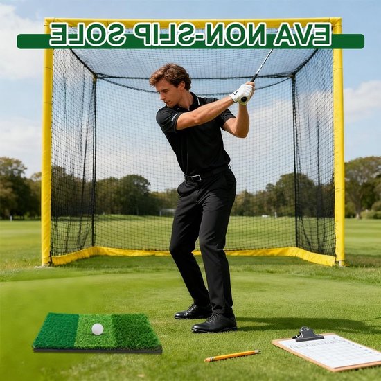 3-in-1 Golf Oefenmat 60 x 30 cm, Geschikt voor Indoor en Outdoor Training, Ideaal voor Driving, Chipping en Putting Oefeningen van Merkloos — afbeelding 4