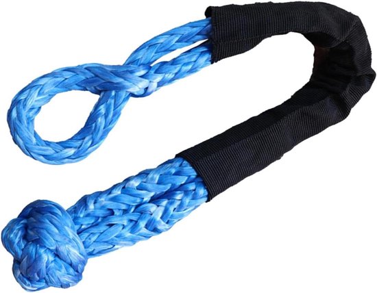 Sleepkabel Zachte Sluiting - Slepen Voertuigen - Auto Hulp - Duurzaam Oxford Materiaal - 51 cm - Zwart