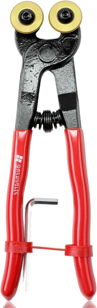 Glazen Tegeltangen - Mozaïektang Nipper - Tegels Snijden - Wielen & Soft-Grip - 7 Inch - Goud