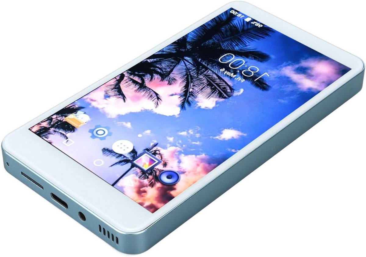 MP3 Speler - Muziekspeler MP4 - Muziek en Video - Octa-core Chip - 5 Inch HD Scherm - Blauw