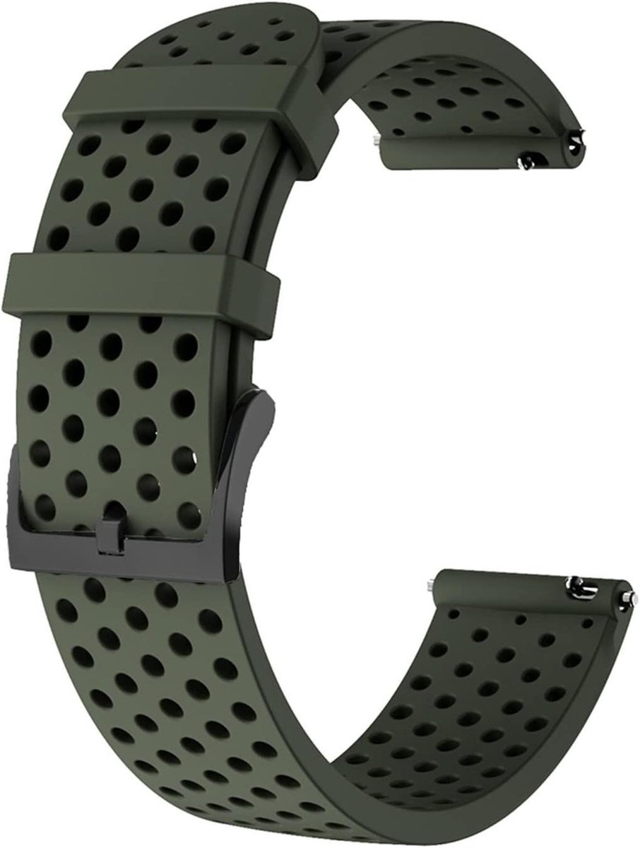 Horloge Siliconen Band - Horlogeband Armband - Smartwatch Dragen - Zelf aanpasbare Lengte - 20mm - Agaat
