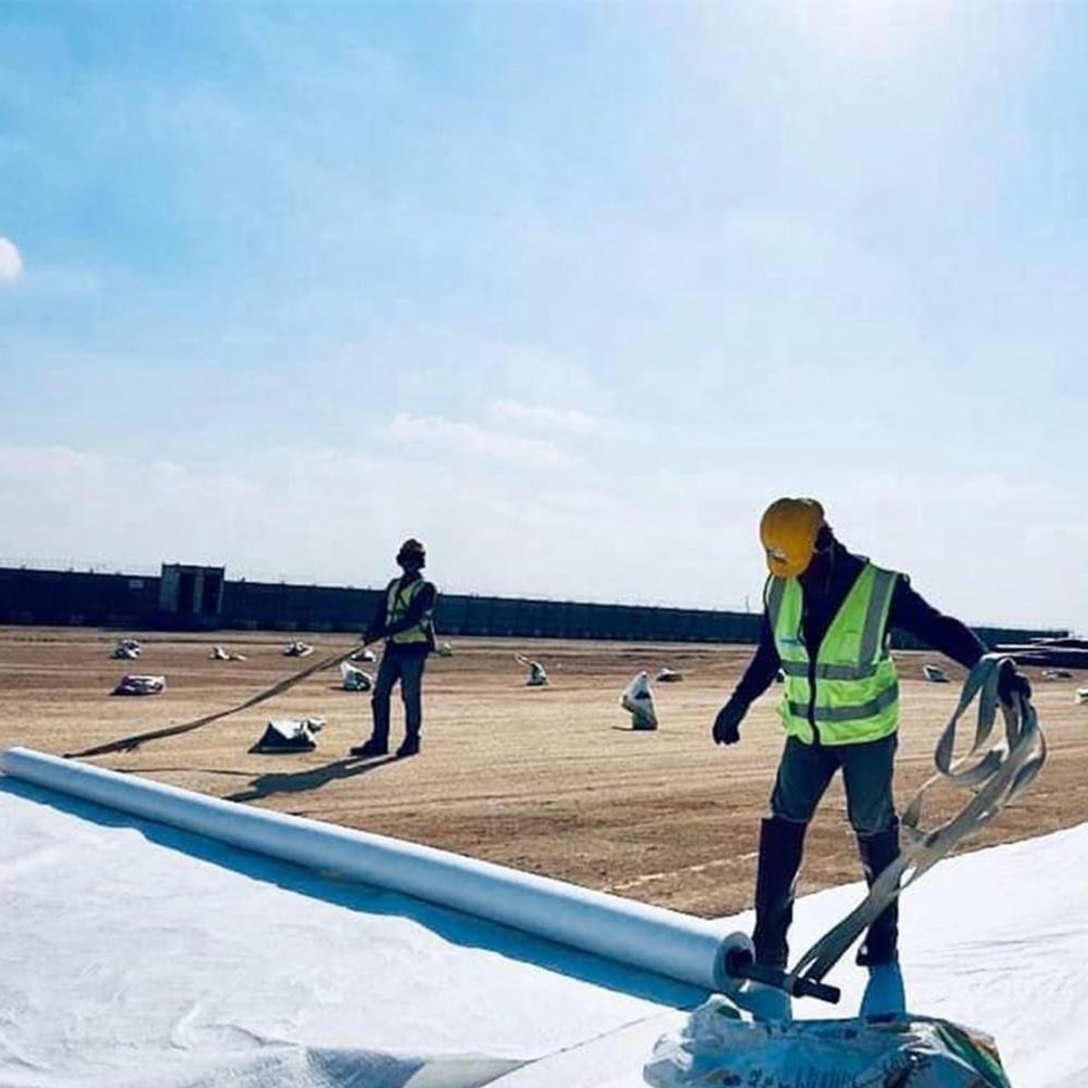 Gronddoek Membraan - Onkruiddoek Bodembedekker - Opritten Aanleggen - Hoge Waterdoorlatendheid - 2x10m - Wit