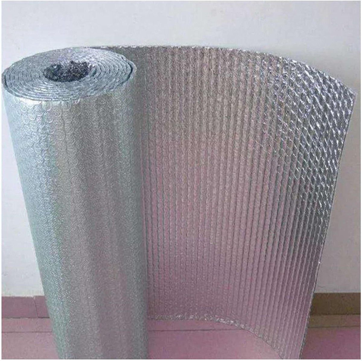 Radiator Reflector Folie - Isolatie Folie Film - Warmte Besparen - Dubbellaags Aluminium Schuim - 1x5m - Zilver