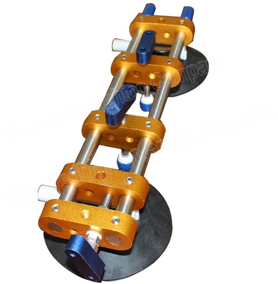 Zuignappen Naad Setter - Nivelleringsgereedschap Aanrecht - Naden Verbinden - Dubbele Zuignappen - 6 Inch - Zwart — afbeelding 2