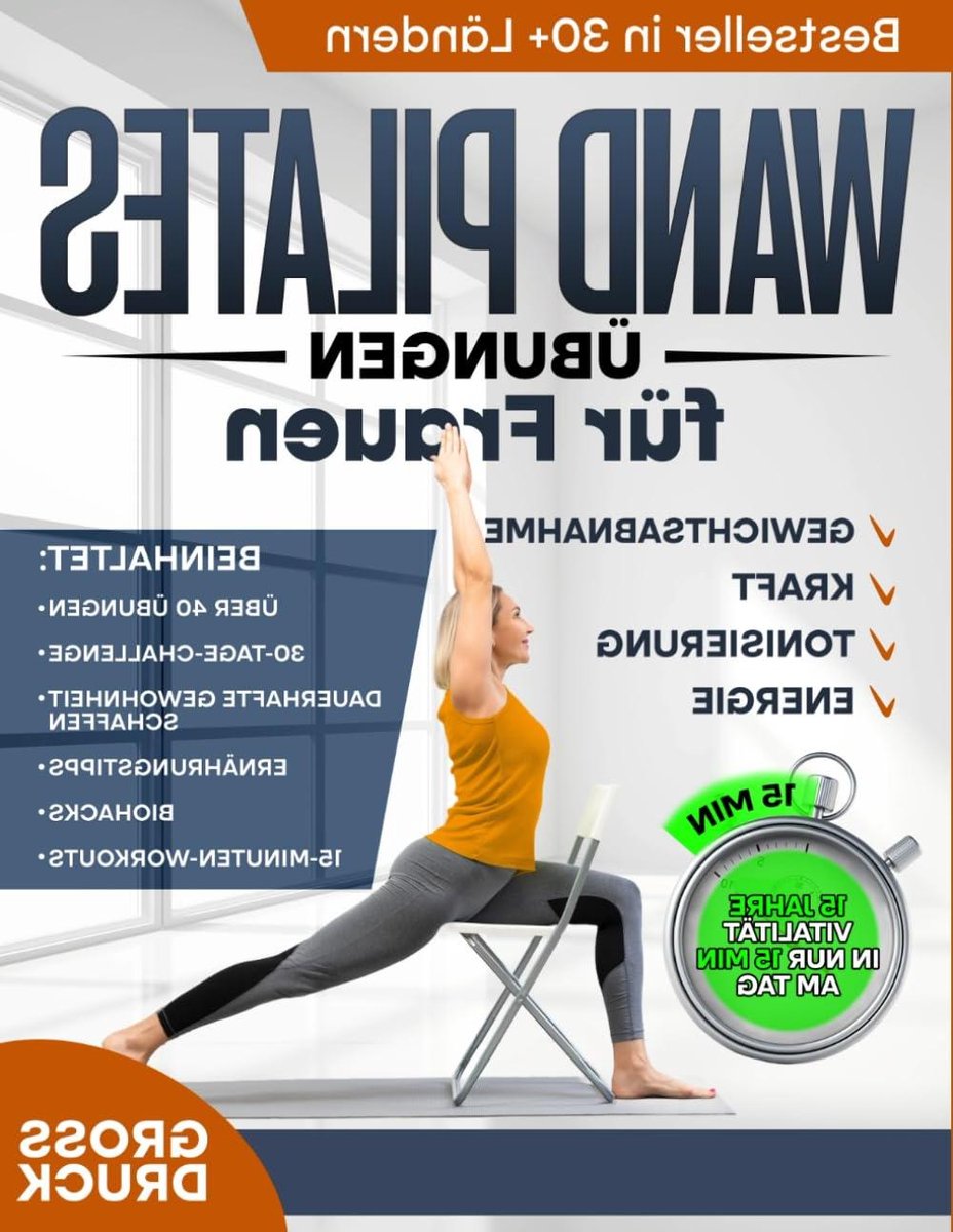 Wand Pilates Oefeningen - Thuis Workout Boek - Kracht en Stabiliteit - Strategisch Oefeningsconcept - 100 Pagina's - Full Color