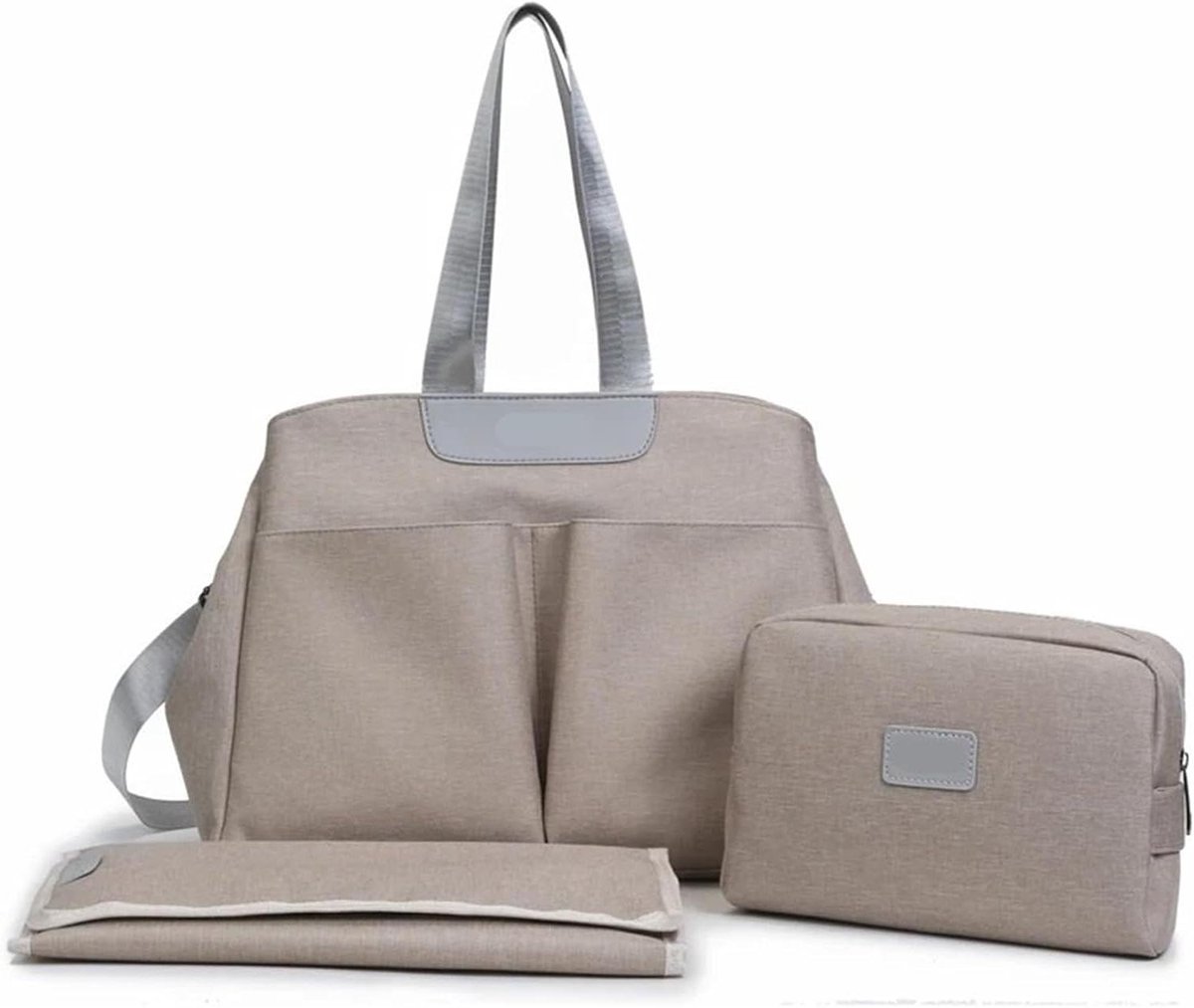 Kinderwagen Tas - Mama Tas Luiertas - Babybenodigdheden Meenemen - Veelzijdige Functionaliteit - Midden - A