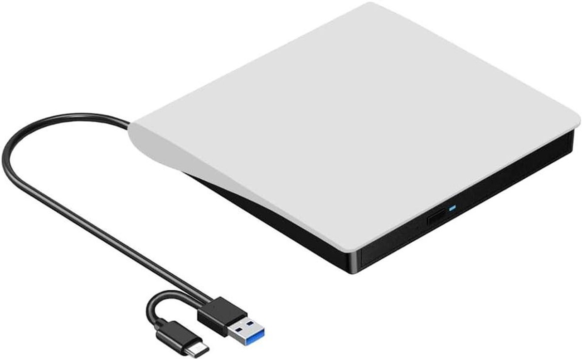 Externe CD DVD Drive - Brander Lezer - Bestanden Archiveren - USB 3.0 en USB-C