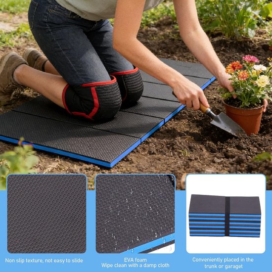 Opvouwbare Kniemat - Dikke Werkmat Draagbare Mat - Comfortabel Knielen - Antislip Oppervlak - 40 x 35 x 15 cm — afbeelding 5
