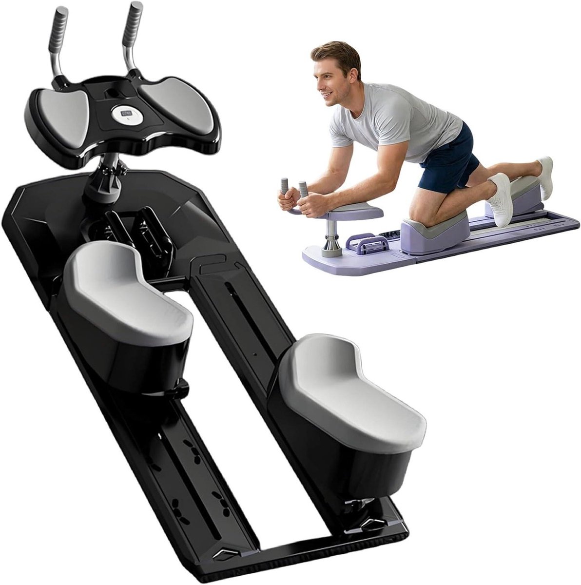 Ruggenwervel Trainer - Core Trainer Stretch Machine - Core Training - 6-in-1 Multifunctioneel - 70 cm Slag - Zwart