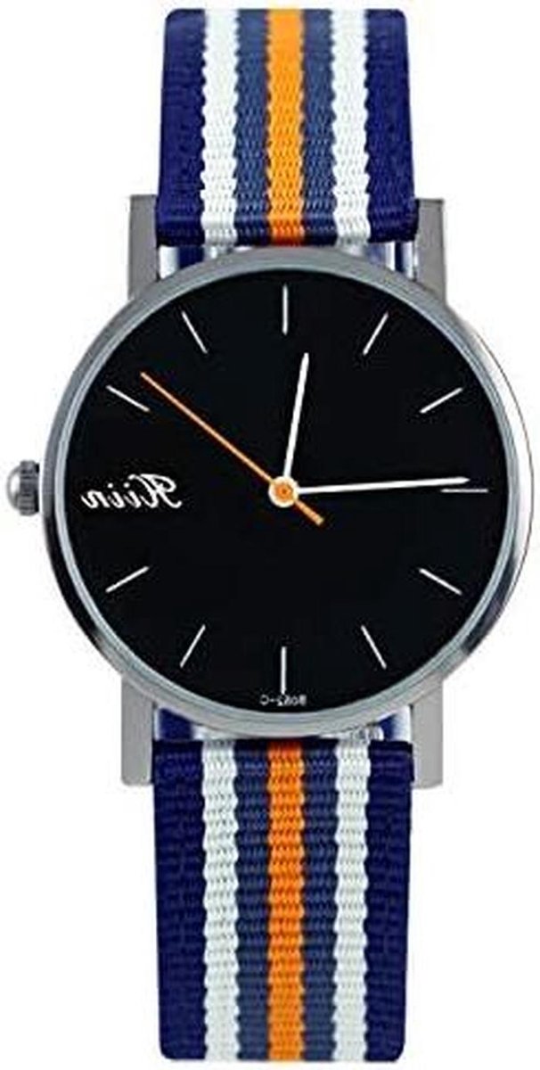 Canvas Horloge - Polsband Horloge - Dagelijks Gebruik - Krasbestendig Glas - Niet gespecificeerd - Zwart