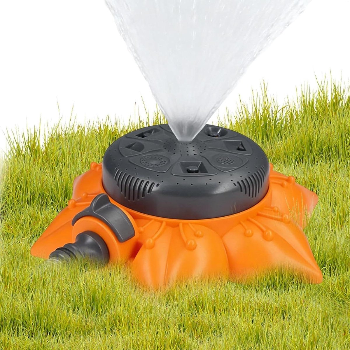 Gazonsproeier - Tuinsproeier Grassproeier - Gazon Bewateren - 360 Graden Dekking - 20 x 19 x 5 cm - Grijs