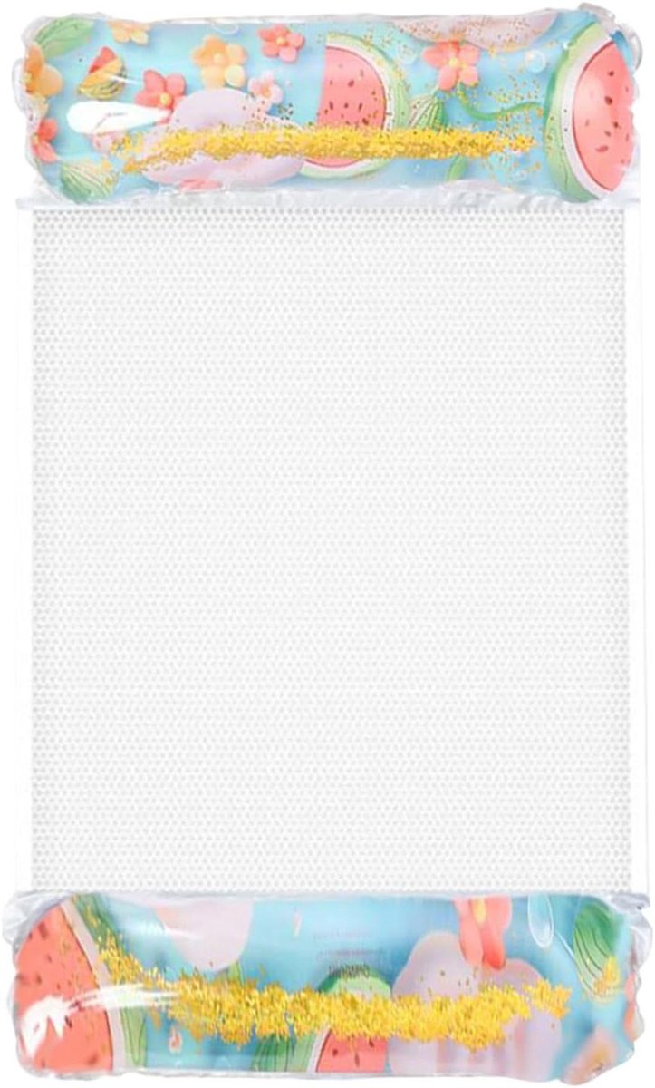 Zwembad Waterhangmat - Drijvende Zonnebed - Ontspannen in Water - Ademend Mesh-Weefsel - 127 x 70 cm - Watermeloen