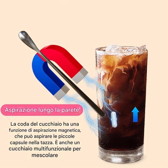 Automatische Mixbeker - Roerbeker Koffiemixer - Dranken Mengen - Magnetisch Aangedreven - 12 x 3 x 16.5 cm - Blauw — afbeelding 3