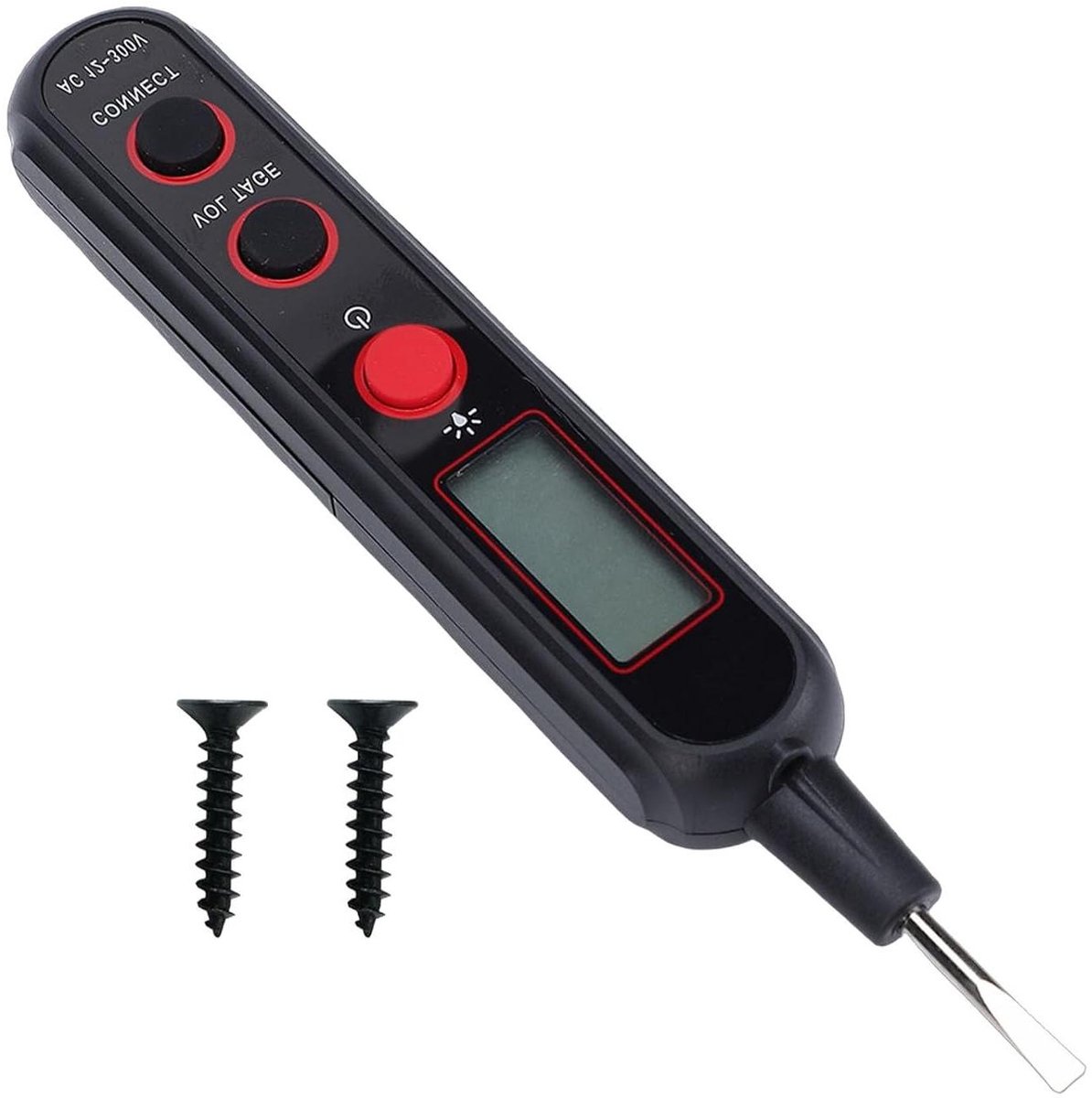 AC Spanningstester - Spanningsdetector Pen - Elektra Controleren - Contactloos Meten - 16 cm - Zwart