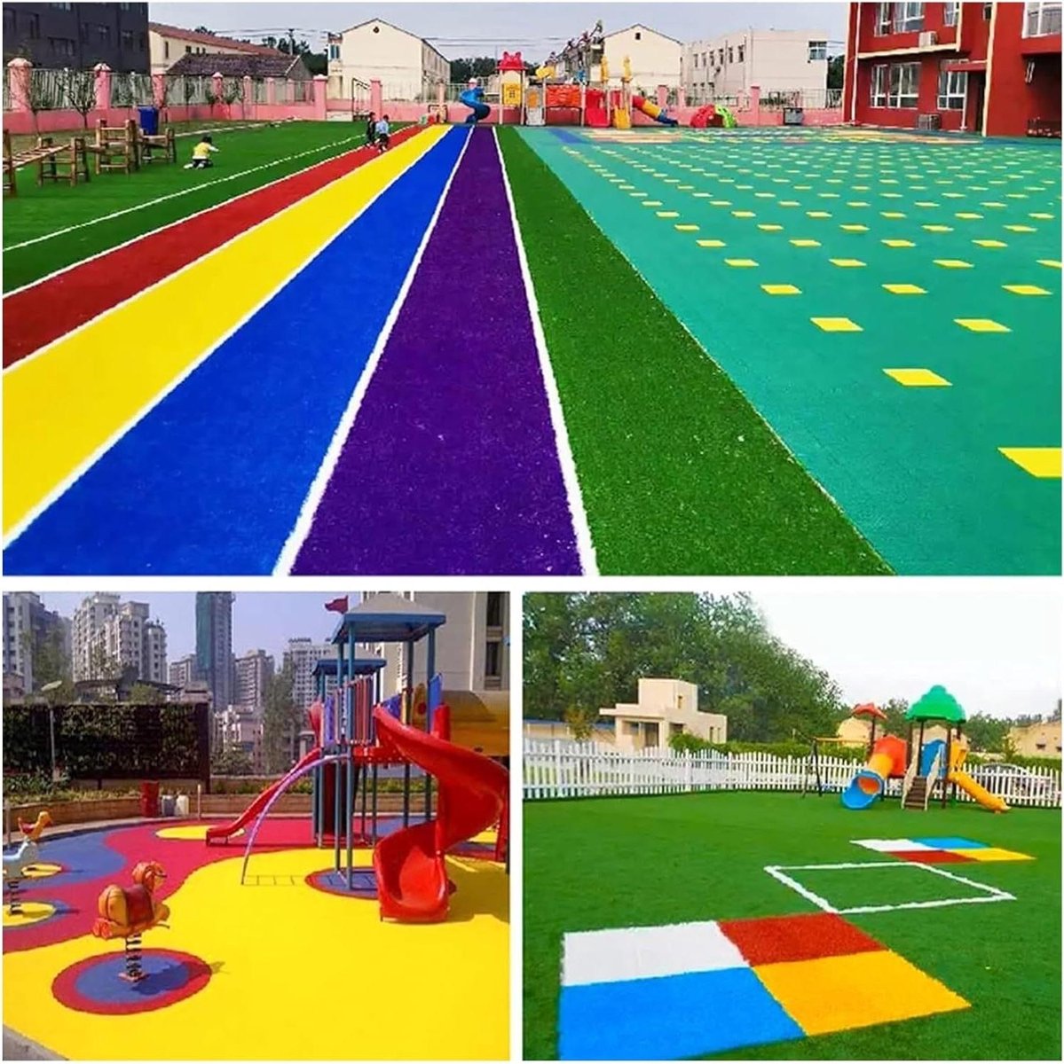 Kunstgras Tapijt - Kunstgazon Buiten - Tuin Decoratie - UV-Bescherming Weerbestendig - 100 x 400 cm - Geel