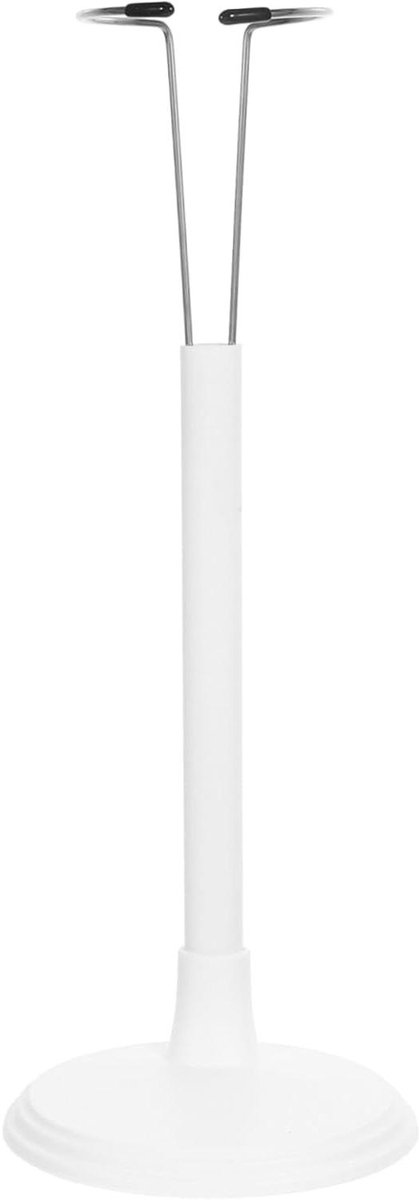 Poppen Standaard - Display Houder - Figuren Presenteren - Verstelbare Hoogte - 24 cm - Wit