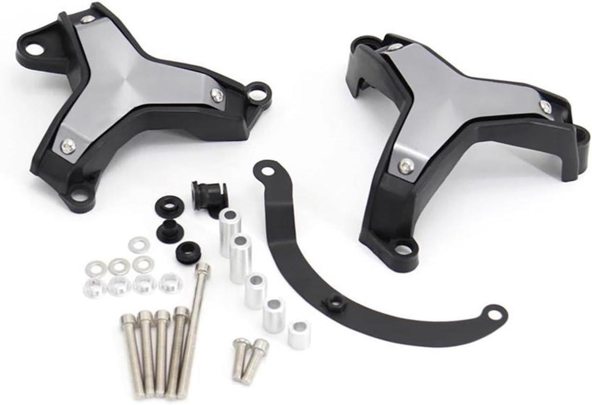 Zijsliders Motorbescherming - Valbeschermers Frame - Motorfiets Beschermen - Kussen bij Vallen - Set van 2 stuks - Zwart