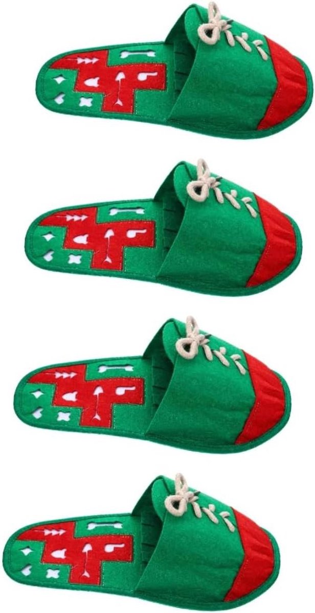 Hondenspeelgoed Snuffelmat - Voedselzoekend Speelgoed - Hond Trainen - Pantoffel Vorm - 32X17X1CM - Groen