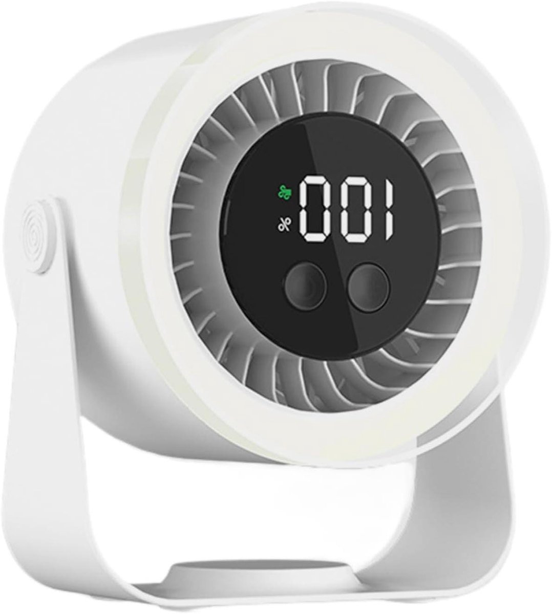 Ventilator Bureau - Mini Ventilator USB - Persoonlijke Koeling - 10 Snelheden - 19 cm - Wit