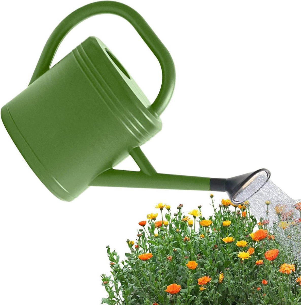 Kamerplant Gieter - Water Gieter - Planten Water Geven - Lange Uitloop - 3L - Legergroen